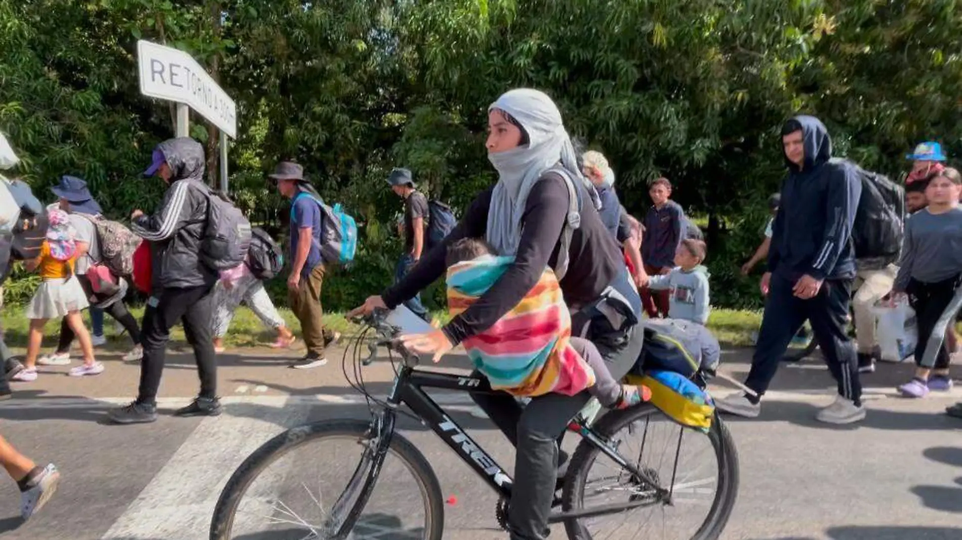  migrantes en bici